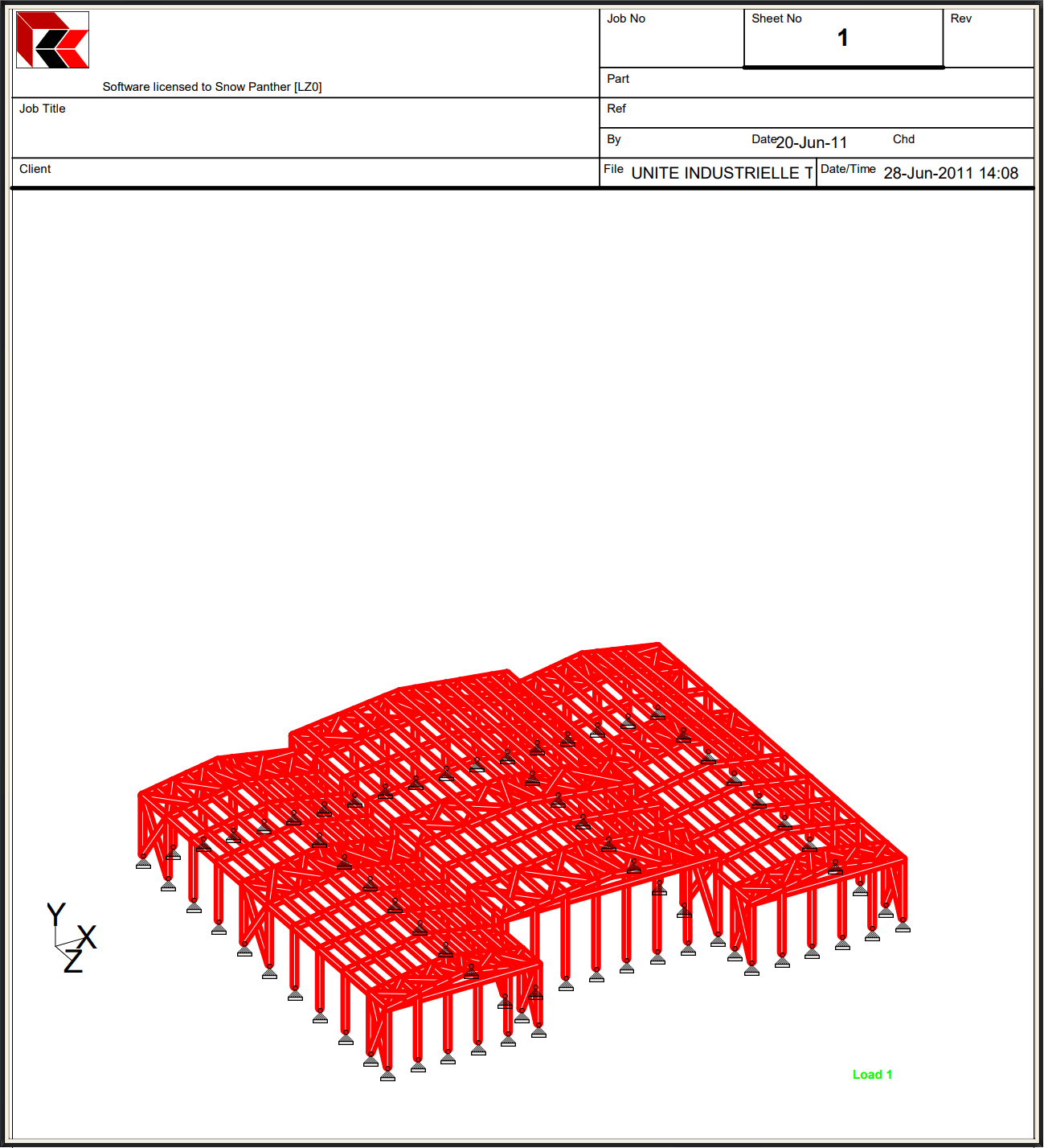 Étude de base et de détail de structure métallique d’unités industrielles