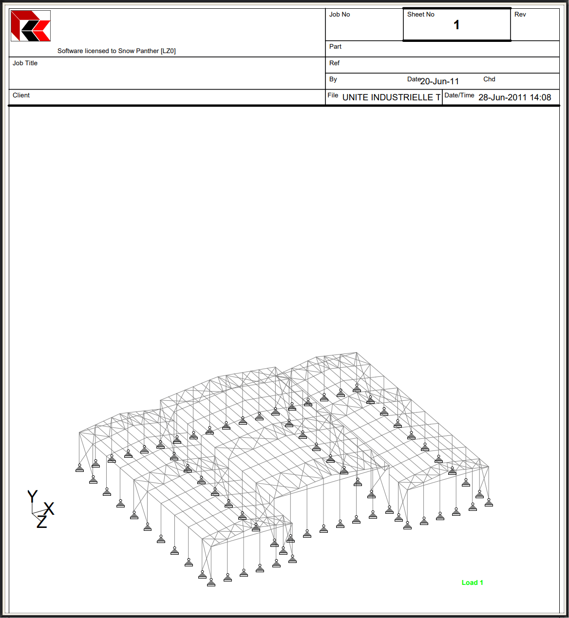 Étude de base et de détail de structure métallique d’unités industrielles