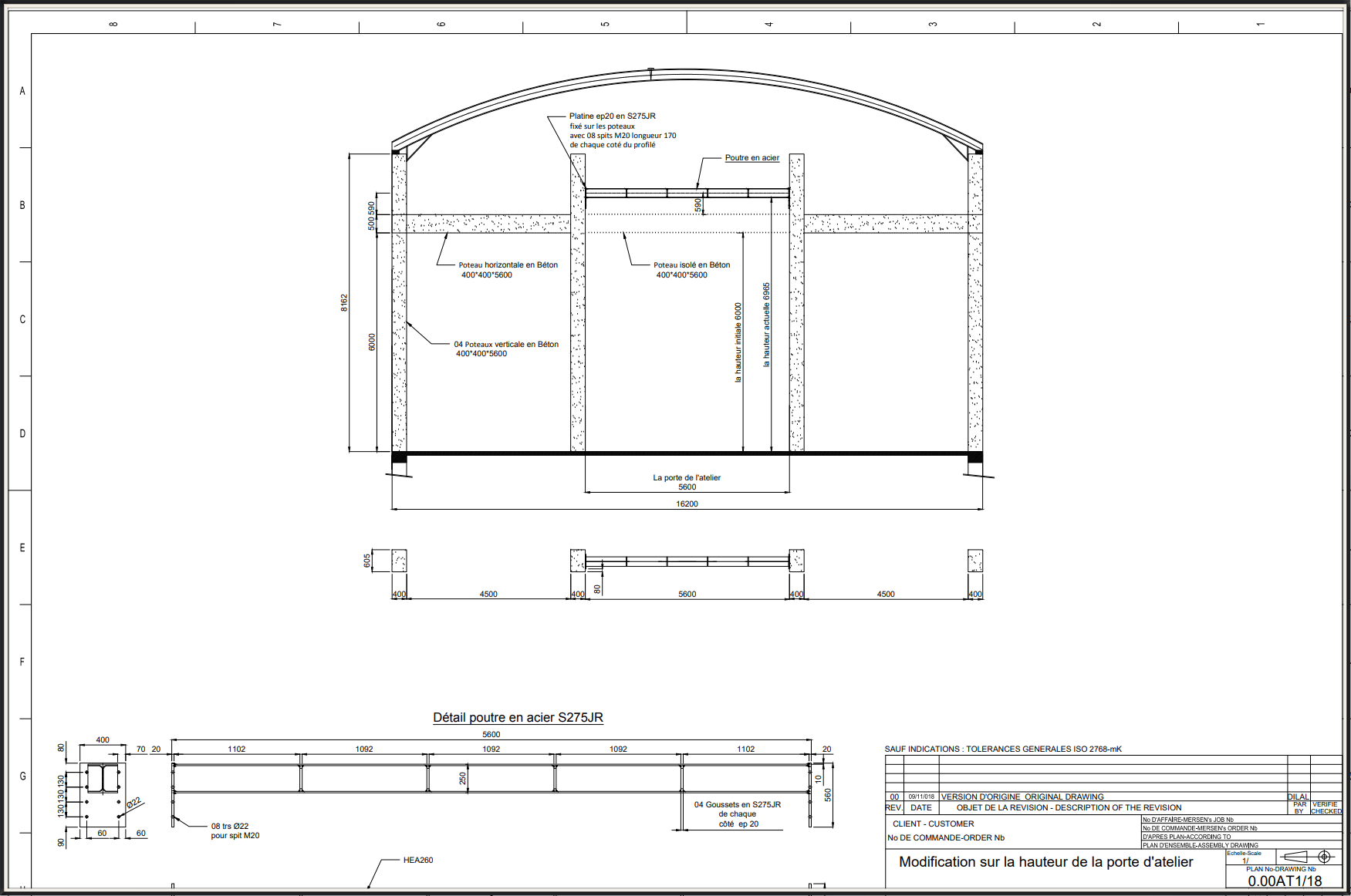 Étude de base et de détail de structure métallique d’unités industrielles